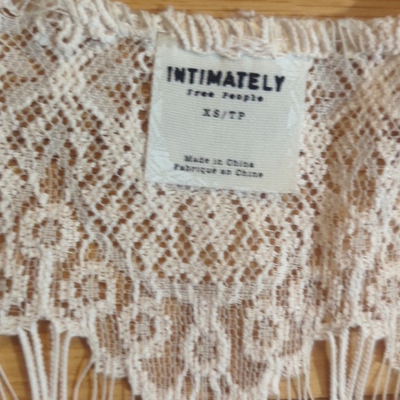 Intimately Free People Lace Peek a Boo Dress in ivory blush - size XS - Picture 6 of 11